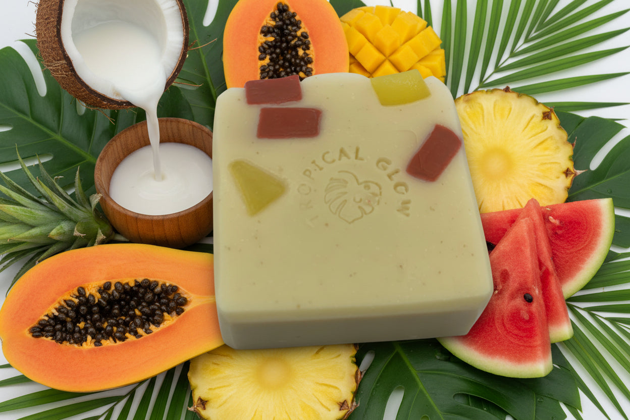 FRUIT COCKTAIL Natural Artisan Soap Bar for Women