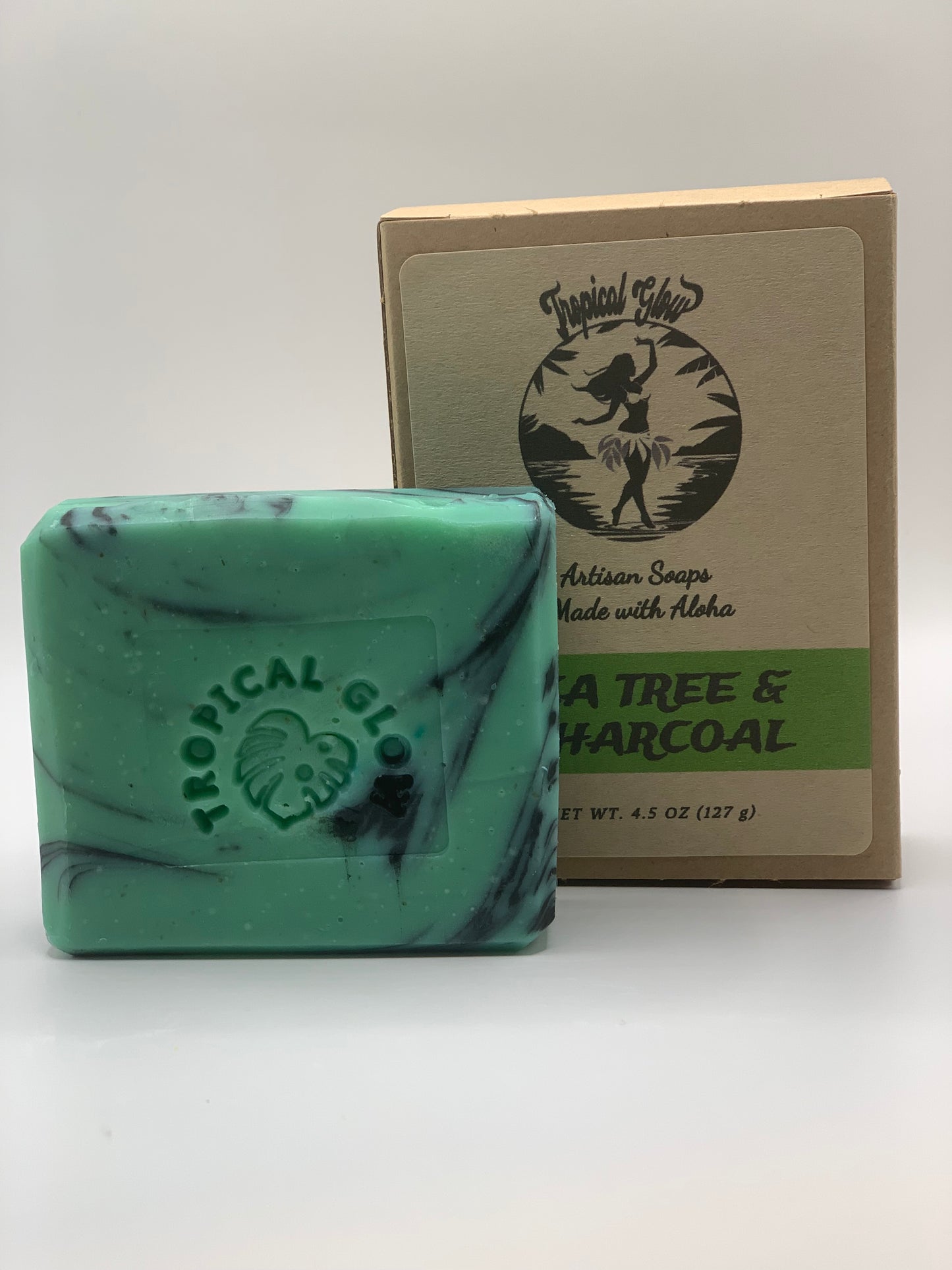 TEA TREE AND CHARCOAL, Natural Body Soap for Acne-Prone Skin