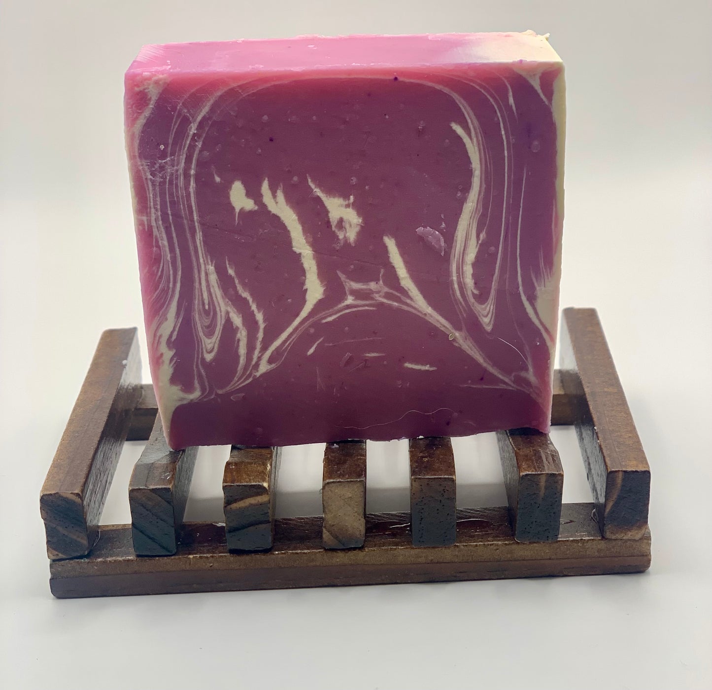Rustic Wooden Soap Dish, Self Draining
