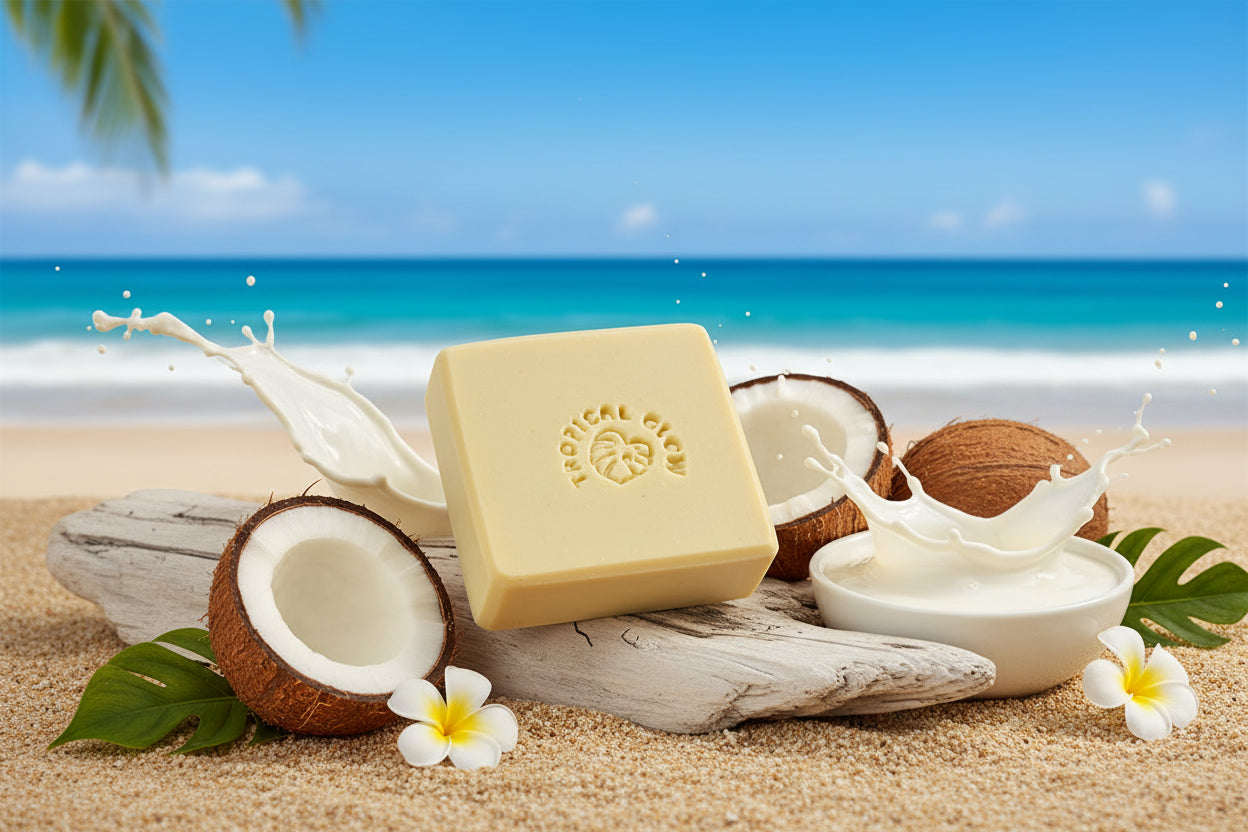 CREAMY COCONUT MILK, Natural Artisan Soap Bar (UnIsex)