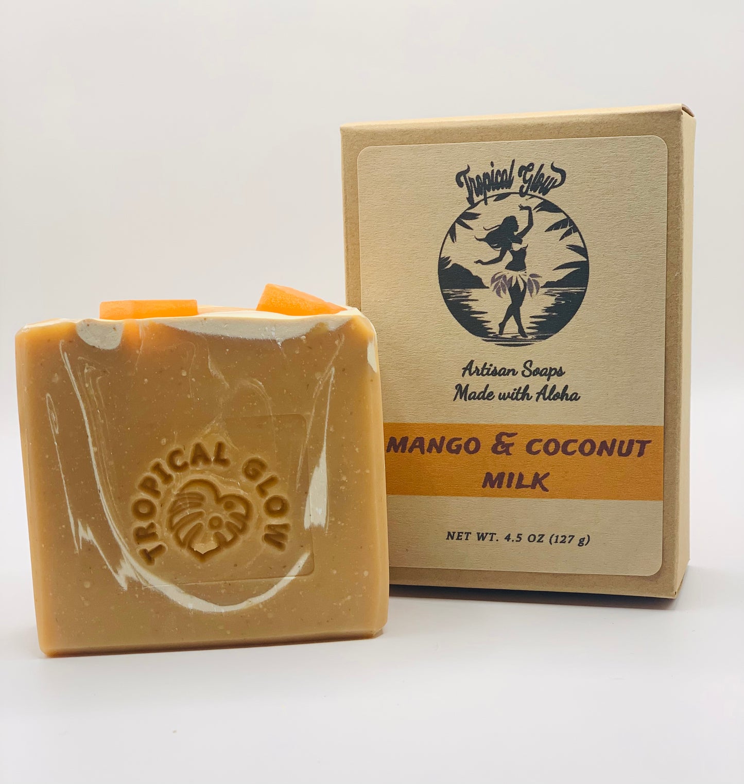 MANGO AND COCONUT MILK, Natural Body Soap, Unisex