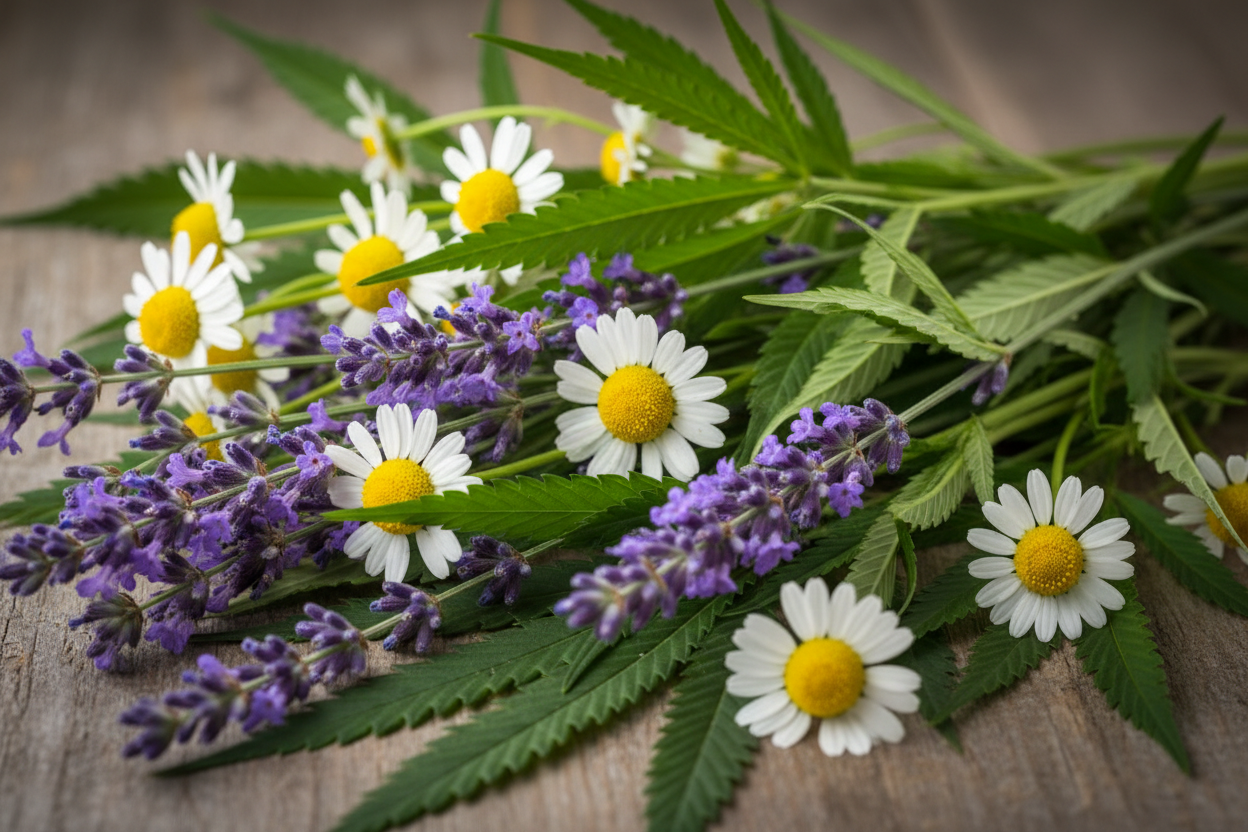 CHAMOMILE, HEMP & LAVENDER, Natural Artisan Soap Bar for Sensitive Skin