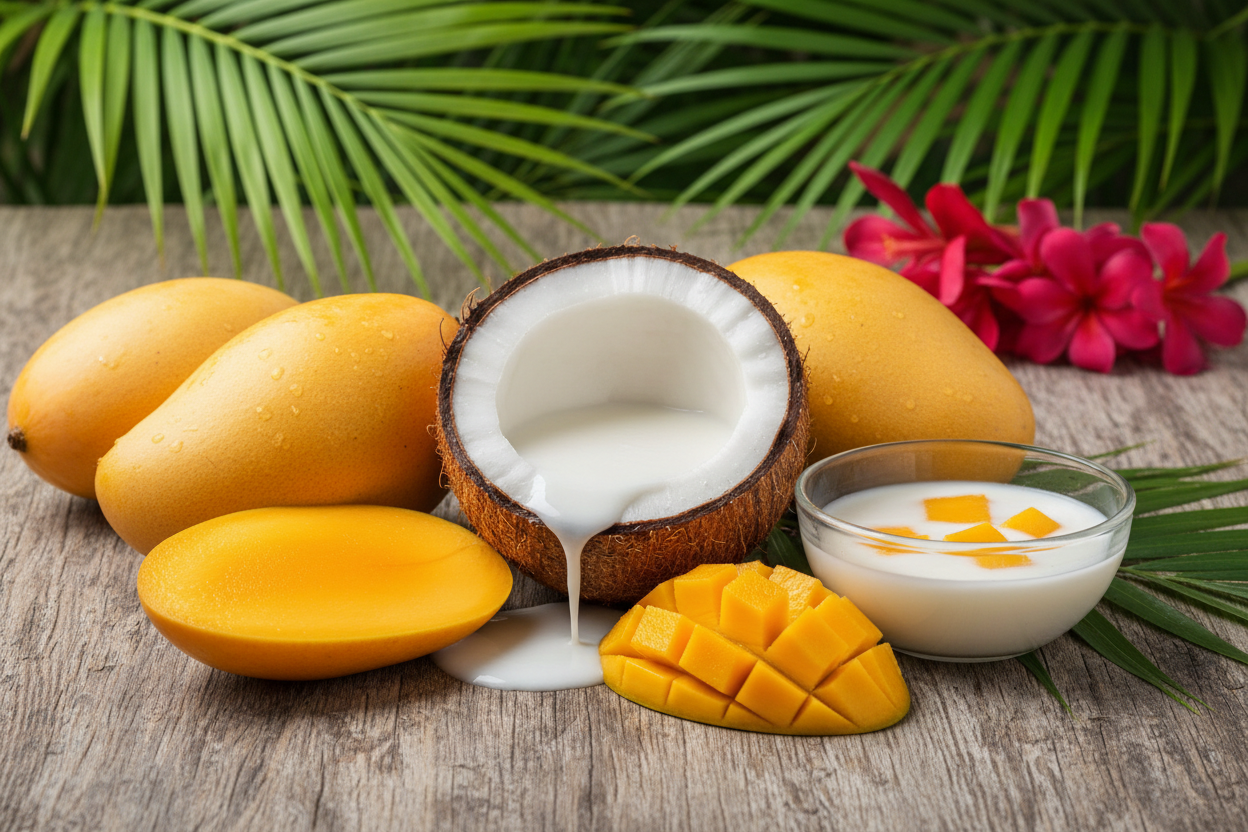 MANGO & COCONUT MILK, Natural Artisan Soap Bar (Unisex)