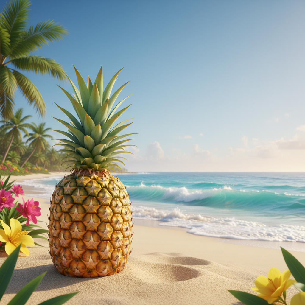GOLDEN PINEAPPLE PARADISE, Natural Artisan Soap Bar for Women