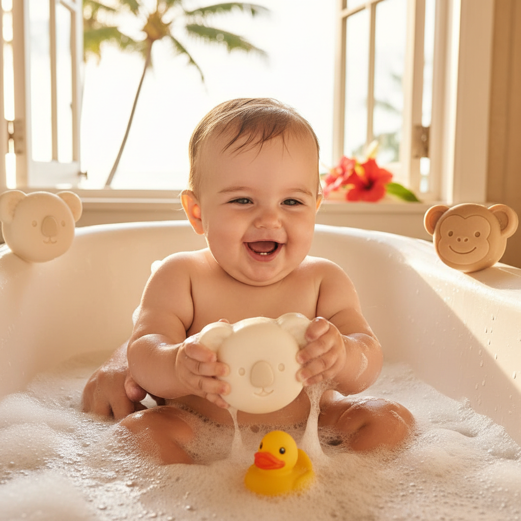 KEIKI ALOHA, Natural Artisan Soap Bar for Babies